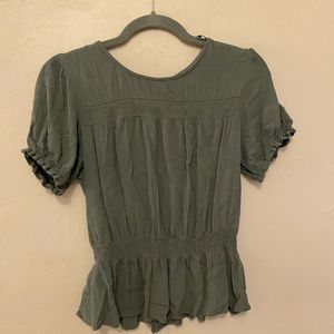 Cute green peplum top